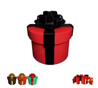 Innecal Annoying Nested Screw Gift Box, Annoying Gift Box, Standard Money Present Boxes, Money Puzzle Box for Cash & Surprises, 10 Layer Reusable Prank Gift Boxes for Christmas & Birthday(Black Red)