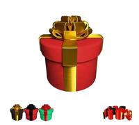 Innecal Annoying Nested Screw Gift Box, Annoying Gift Box, Standard Money Present Boxes, Money Puzzle Box for Cash & Surprises, 10 Layer Reusable Prank Gift Boxes for Christmas & Birthday (Gold Red)