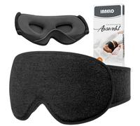 INNELO Sleep Eye Mask, Ultra Soft Breathable Sleeping Eye Mask with Adjustable Strap, Comfortable Wearing, for Men,Women and Kids, for Travel, Nap Sleeping, Shift Work, Black