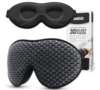 INNELO Sleep Mask, 2024 Soft Comfortable Light Blocking Eye Mask for Sleeping for Men Women, 3D Contoured Breathable Sleeping Mask No Pressure for Sleeping Travel Nap Insomnia