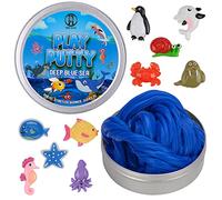 INNER-ACTIVE Play Putty Therapy Putty for Kids with Charms Deep Blue Sea Theraputty Soft Resistance, Increase Fine Motor Skills and Finger Strength, Physical and Occupational Therapy Toy