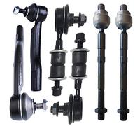 Inner and Outer Tie Rod End + Front Sway Bar FITS for Suzuki Grand Vitara 1999-2005/ XL-7 2002-2006, ES3700 ES3701 EV467 K750201 Front Suspension Stabilizer Bar Link Outer Inner Tie Rods- 6pc Set