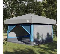 Inner Camping Tent, Blue and Grey, 300x300x250 cm, 185T Polyester PU Coated, Waterproof Hiking Shelter, Outdoor All-Weather Tent with Carry Bag