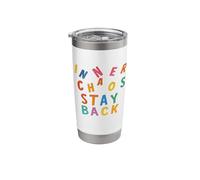 Inner Chaos Stay Back - Funny Sarcastic Quote Stainless Steel Insulated Tumbler