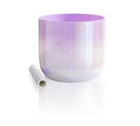 Inner Colored Alchemy Bowl With Color-changing Effect, Transparent Crystal Bowl Singing Bowl, 6-7-inch Professional-grade Meditation Instrument, Adult Stress Relief Tool,Pink-7-inch