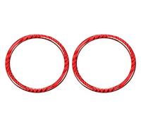 Inner Decoration Auto For BM&W 3 Series E90 2005-2012 Door Horn Decoration Ring Trim Cover Stickers Centre Console(Red)