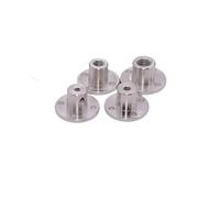 Inner Dia Rigid Flange Coupling, M3 M4 M5 M6 M8 Flange Coupling Nut Inner Diameter 3mm 4mm 5mm 6mm 8mm Suitable For The Threaded Shaft Of The Motor 1PC(M6)