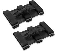 Inner Door Handle 2X Roll Bar Grab Handles Grip Handle for Jeep for Wrangler YJ TJ JK JKU JL JLU for Sports for Sahara for Freedom for Rubicon for Unlimited X Door Pull Handle(2 Pack Black)