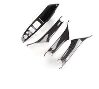 Inner Door Handle LHD Carbon Fiber Car Door Inner Handle Panel Trim Cover Interior Protector Stickers Accessories for BMW 5 Series F10 2011-2017 Door Pull Handle(Carbon Paste 4Piece)