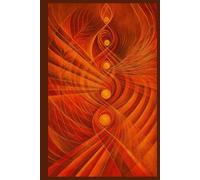 Inner Fire Journal - Fiery Abstract Energy-Inspired Hardcover Notebook: A bold and radiant diary celebrating passion, movement, and creative flow.