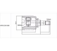 FEBEST 1111-J200 CV joint kit