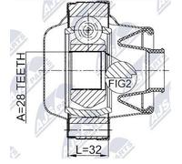 Inner Joint Kit for Infiniti QX70, FX 08-, Mercedes G-Class 81- New
