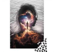 Inner Journey Cosmic Exploration 1000-Piece Jigsaw Puzzle for Adults, 52x38cm/1000pcs, Low-dust White Card for Tabletop Use; A Calm After-work Activity