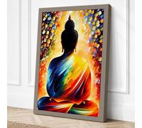 Inner Light Awakening Canvas Wall Art Print 18x12 Inch