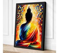 Inner Light Awakening Canvas Wall Art Print 24x16 Inch (61 x 41 cm)