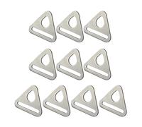 Inner Oval Dimension With Circular Hole Dia Triangle Buckle For Strap Pack Of 10 Adjuster Triangle