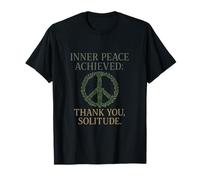 Inner Peace Achieved Funny Introvert Anti Social Design T-Shirt