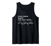 Inner Peace Begins with Words Tank Top