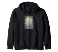 Inner Peace Emotional Balance Tao Wisdom Storm Metaphor Zip Hoodie