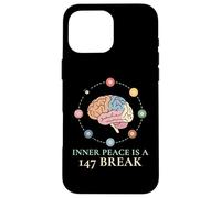 Inner Peace Is A 147 Break Cue Sports Snooker Player Case for iPhone 16 Pro Max