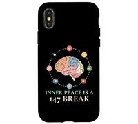 Inner Peace Is A 147 Break Cue Sports Snooker Player Case for iPhone X/XS
