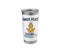 Inner Peace Loading Cute Happy Meditator Stainless Steel Insulated Tumbler