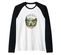 Inner Peace National Park Vintage Meditation Raglan Baseball Tee