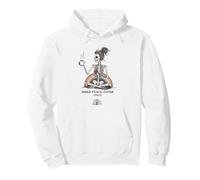 Inner Peace Outer Chaos Skeleton Coffee Halloween Yoga Pullover Hoodie