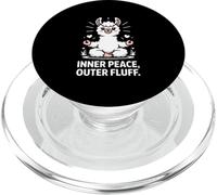 Inner Peace Outer Fluff Llama Zen PopSockets PopGrip for MagSafe