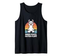 Inner Peace Outer Fluff Llama Zen Tank Top