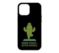 Inner Peace Outer Sparkle Cactus Yoga Case for iPhone 12 Pro Max