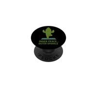 Inner Peace Outer Sparkle Cactus Yoga PopSockets Adhesive PopGrip
