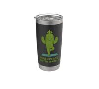 Inner Peace Outer Sparkle Cactus Yoga Stainless Steel Insulated Tumbler