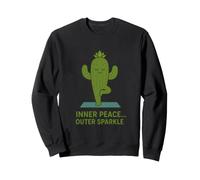 Inner Peace Outer Sparkle Cactus Yoga Sweatshirt
