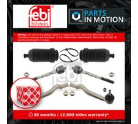 Febi Bilstein Tie Rod Kit 34332 - Front Axle, Left/Right, OE Matching Quality (Dacia/Renault)