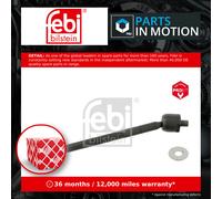 Front Inner Tie Rod Inc Counter Nut & Locking Washer Fits Toyota RAV4 Febi 27812