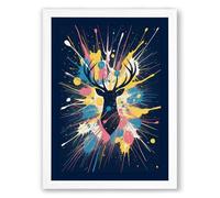 Inner Radiance Modern Framed Wall Art Print A1 (84.1×59.4cm) White, Wall Decor for Living Room, Bedroom, Office & Home, Ready to Hang, Art Gift
