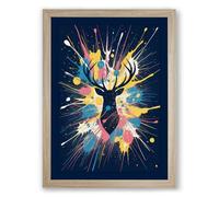 Inner Radiance Modern Framed Wall Art Print A4 (29.7×21cm) Oak, Wall Decor for Living Room, Bedroom, Office & Home, Ready to Hang, Art Gift