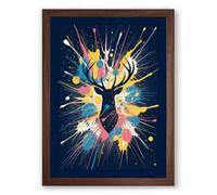 Inner Radiance Modern Framed Wall Art Print A4 (29.7×21cm) Walnut, Wall Decor for Living Room, Bedroom, Office & Home, Ready to Hang, Art Gift