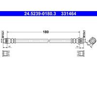 ATE 24.5239-0180.3 Brake hose
