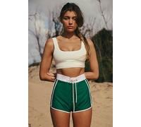 Inner Relm Boogie Time High-Waisted Boardshorts at Free People in Forest, Size: Small - female