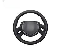 Inner Ring Steering Wheel Cover Car Steering Wheel Cover For Citroen For C4 For Picasso 2007-2011 2012 2013 DIY Hand Stitch Black Microfiber Leather(Blue Thread)