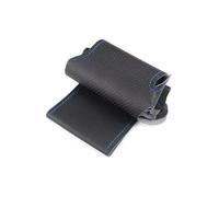 Inner Ring Steering Wheel Cover For Vauxhall For Opel For Insignia CT A 2013-17 For GS 2014-2017 Hand-stitch Car Steering Wheel Cover Perforated Leather Trim(Black-blue line)