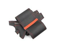 Inner Ring Steering Wheel Cover For Vauxhall For Opel For Insignia CT A 2013-17 For GS 2014-2017 Hand-stitch Car Steering Wheel Cover Perforated Leather Trim(Red line-Red)