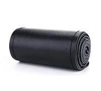 Inner Ring Steering Wheel Cover Hand-Stitched Steering Wheel Cover 36-40cm DIY Leather Braid On The With Needles Thread Car-Styling Covers(Black Thread 40cm 1)