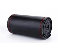 Inner Ring Steering Wheel Cover Hand-Stitched Steering Wheel Cover 36-40cm DIY Leather Braid On The With Needles Thread Car-Styling Covers(Red Thread 40cm 1)