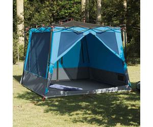 Inner Tent 6P Blue Taffeta 291x291x240cm Mesh 2-Door E-Port Light Hook Portable