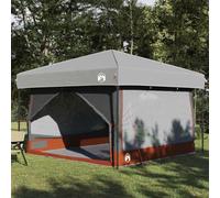 Inner Tent with 185T Polyester, Camping, Grey and Orange, 7-Person