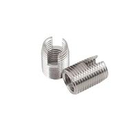 Inner Thread Self-Tapping Inserts, Slotted Self Tapping Threaded Inserts Stainless And Carbon Steel Multiple Sizes(303 Stainless,M4xM6.5x8 (3pcs))