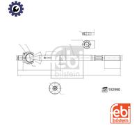 INNER TIE ROD 192990 FOR TOYOTA 1ZZ-FE 1.8L 3ZZ-FE 1.6L 4cyl AVENSIS